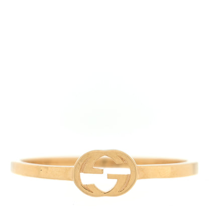 Gucci 18K Yellow Gold Interlocking G Ring 54 7 1 of 5