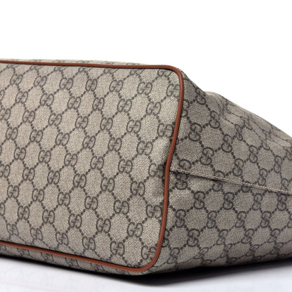 Gucci Soft GG Supreme Monogram Medium Crossbody Tote Beige Cuir 8 of 8