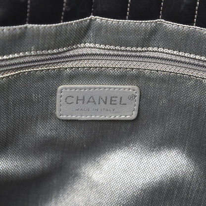 Chanel Lambskin Vertical Quilted Large Mademoiselle Tote Black 6 of 10