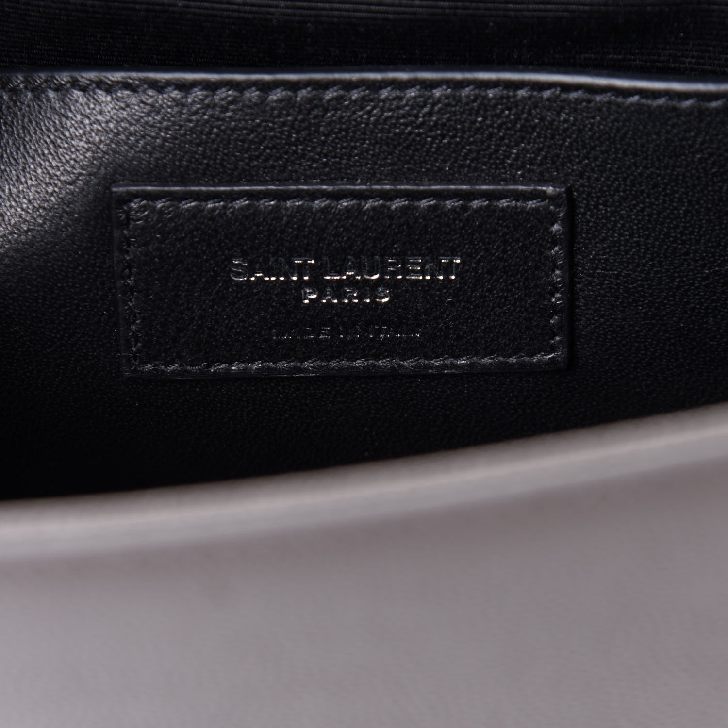 Saint Laurent Grain De Poudre Small Monogram Kate Satchel Fog 6 of 10