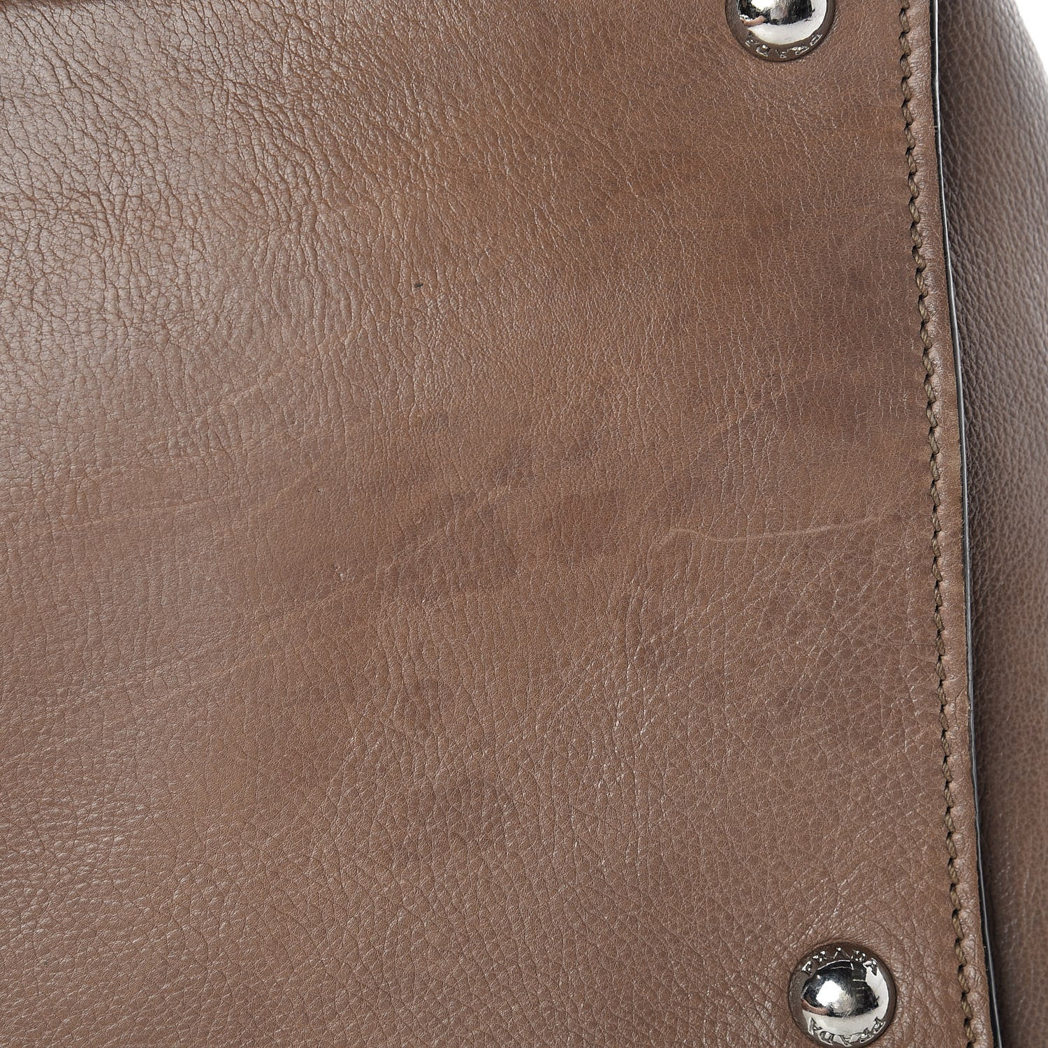Prada Glace Calf Twin Pocket Tote Bambu 13 of 21