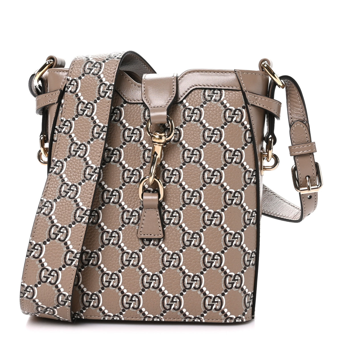 GG Shadow Monogram Mini Bucket Bag Beige
