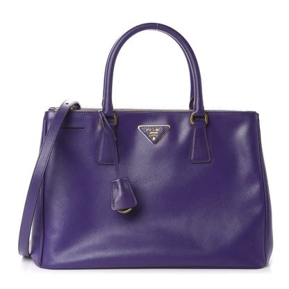 Prada Saffiano Medium Galleria Double Zip Tote Viola 1 of 11