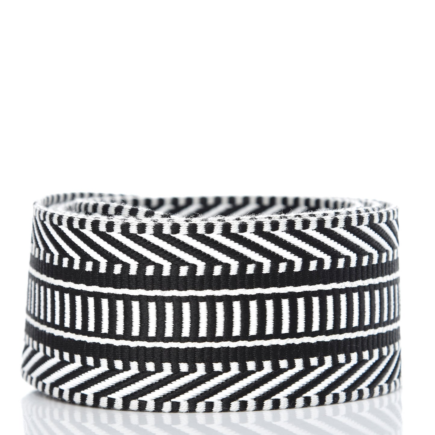 Toile Swift 50mm Sangle Cavale Shoulder Strap Black Ecru