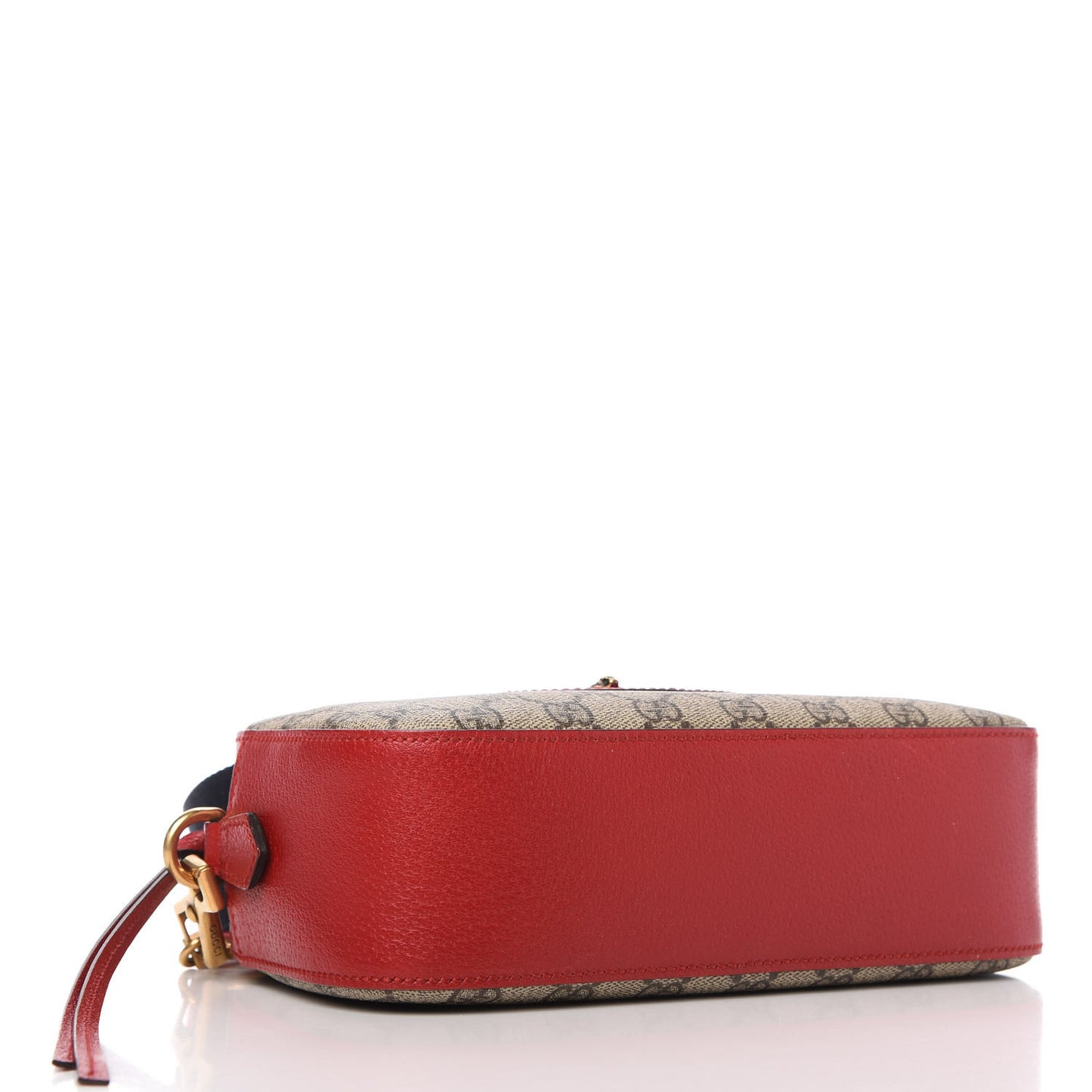 GG Supreme Monogram Web Neo Vintage Shoulder Bag Beige Red