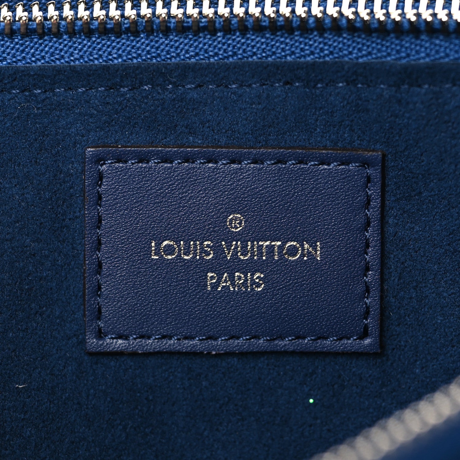 Louis Vuitton Monogram Giant Escale Double Zip Pochette Blue 7 of 11