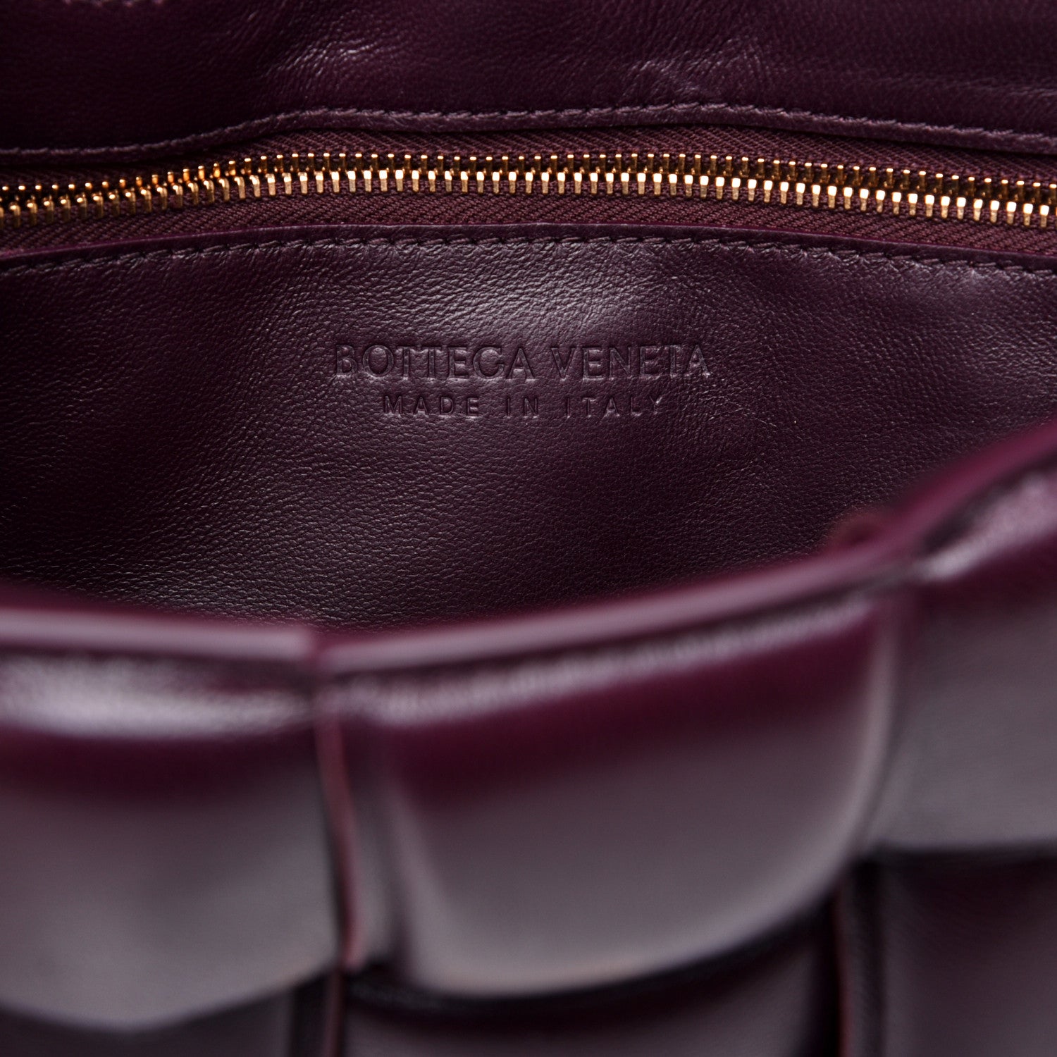 Bottega Veneta Nappa Maxi Intreccio Padded Cassette Crossbody Bag Grape 8 of 10