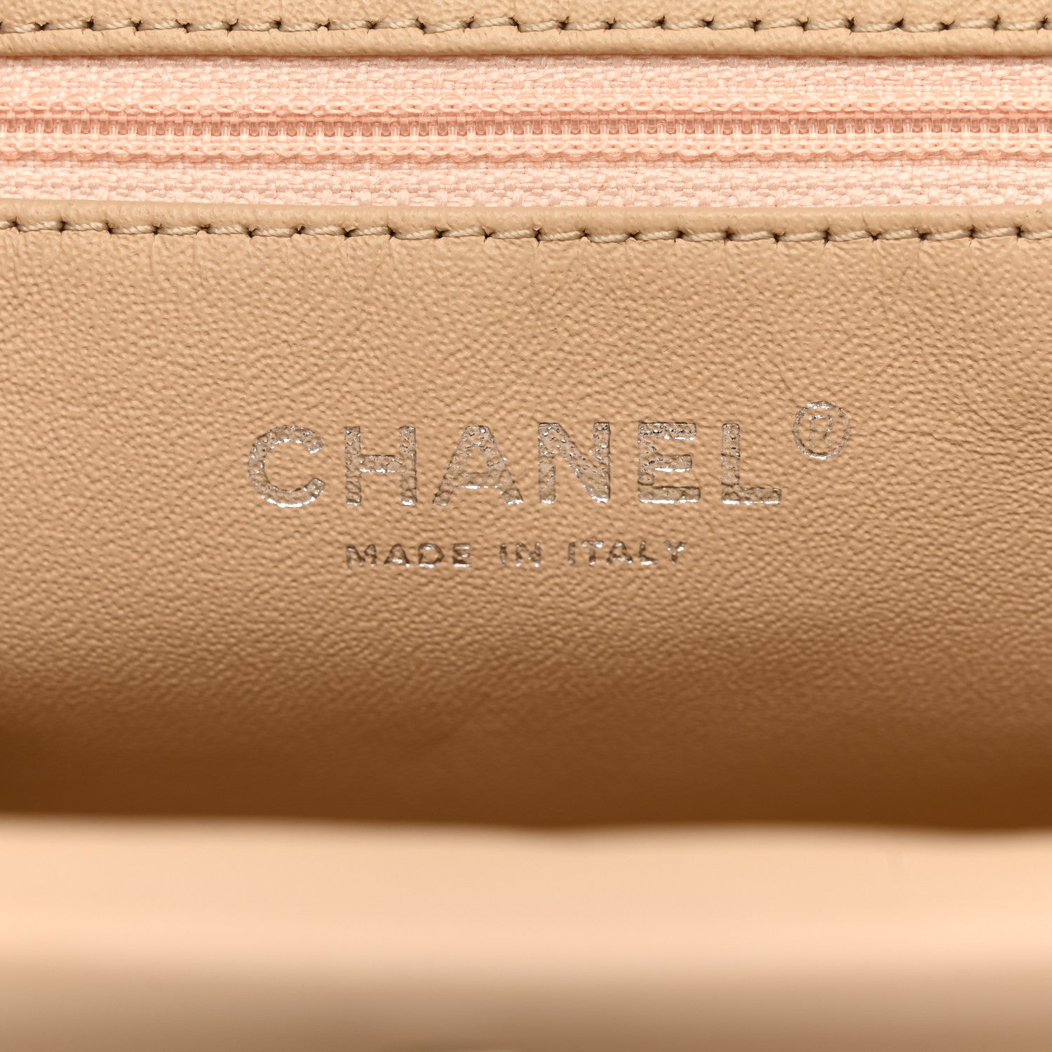 Chanel Lambskin Quilted Timeless Clutch Beige Clair 6 of 7