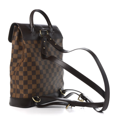 Louis Vuitton Damier Ebene Soho Backpack 2 of 10