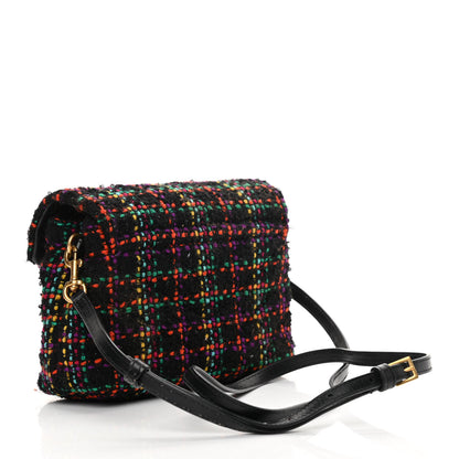 Saint Laurent Tweed Toy Loulou Shoulder Bag Black 3 of 15