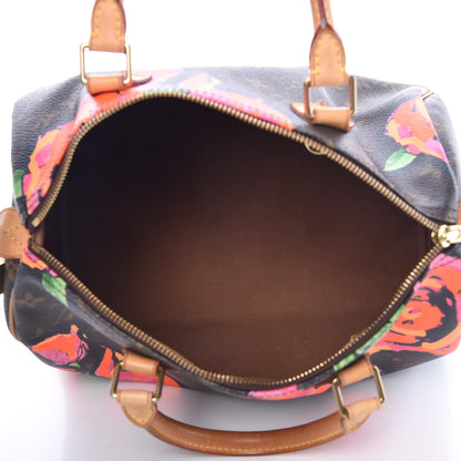 Louis Vuitton Monogram Roses Speedy 30 5 of 15