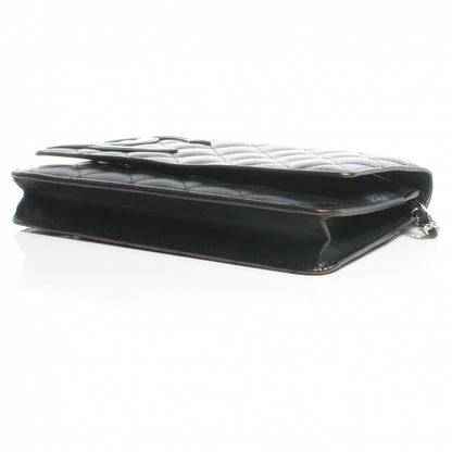 Chanel Calfskin Quilted Cambon Wallet On Chain WOC Black 4 of 8