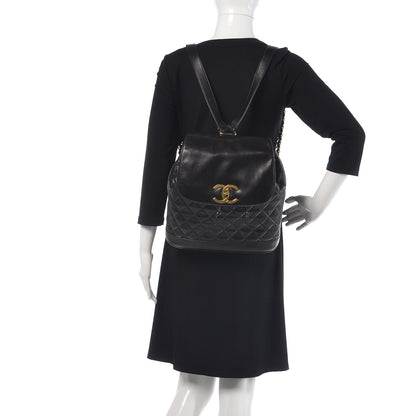 Chanel Lambskin Quilted Backpack Black 2 of 11