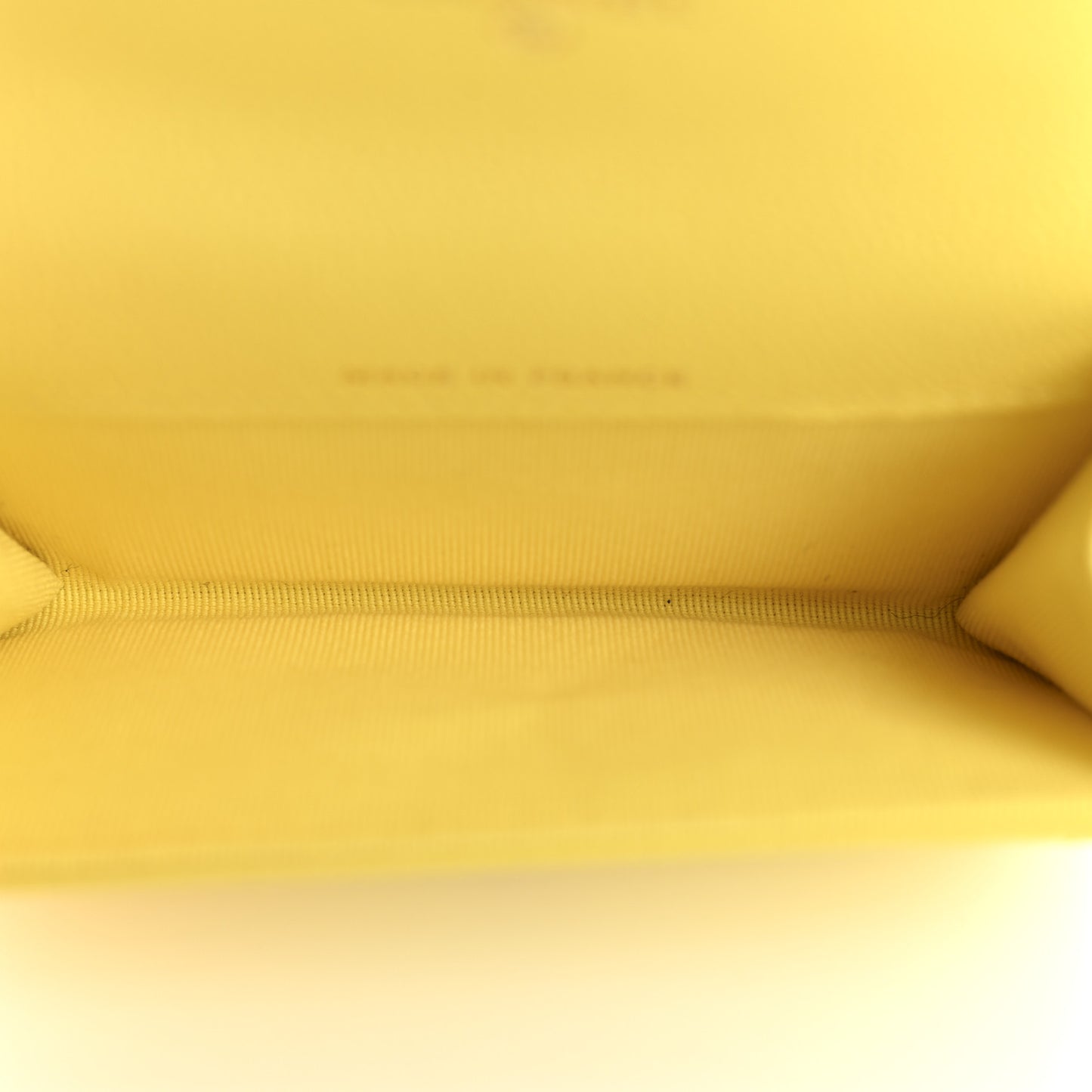 Caviar Quilted Flap Card Holder Wallet Yellow