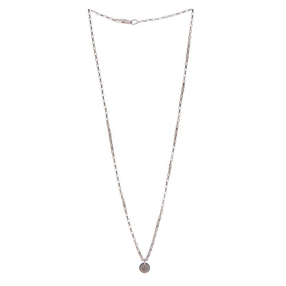 Gucci Sterling Silver Trademark Logo Circle Pendant Necklace 3 of 6