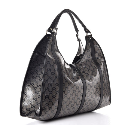 Gucci Crystal Monogram Large Joy Shoulder Bag Black 3 of 8