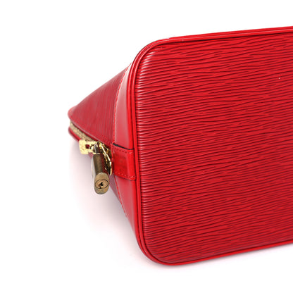 Louis Vuitton Epi Alma PM Castillan Red 7 of 9