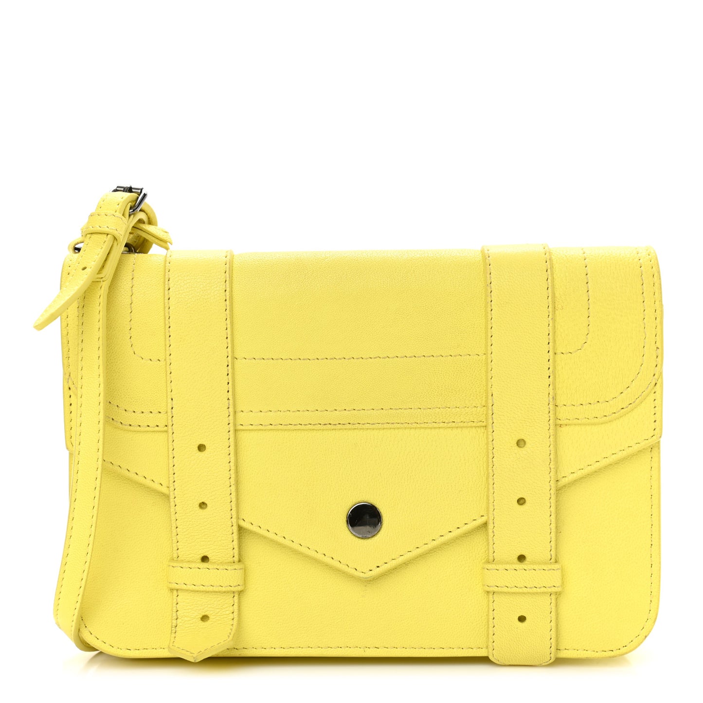 Lambskin PS1 Crossbody Wallet Yellow