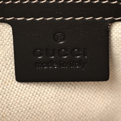 Gucci Monogram Web Mayfair Top Handle Satchel Dark Brown 6 of 10