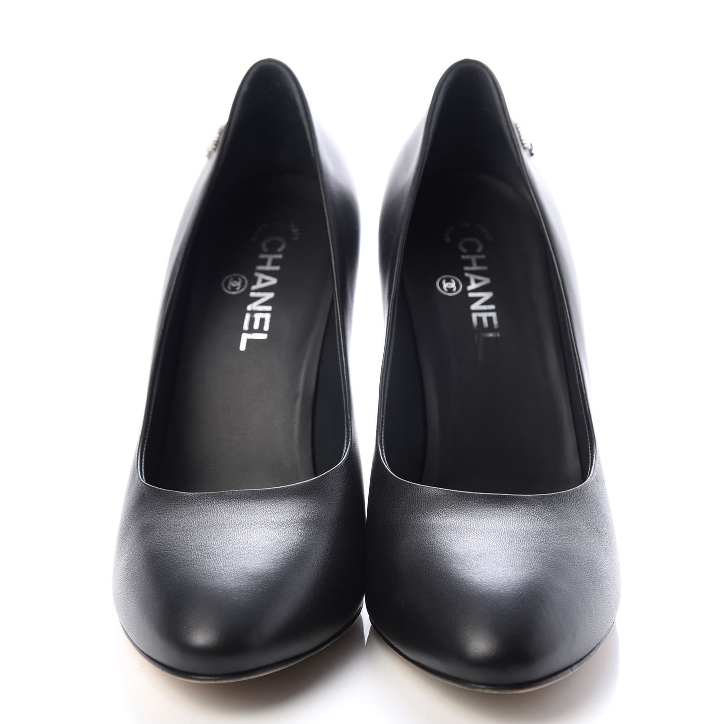 Lambskin CC Pumps 42 Black