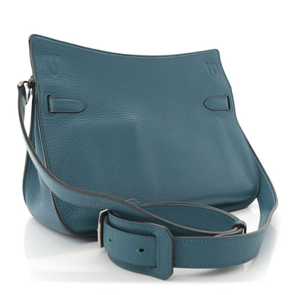 Hermes Taurillon Clemence Jypsiere 28 Bleu Izmir 3 of 11