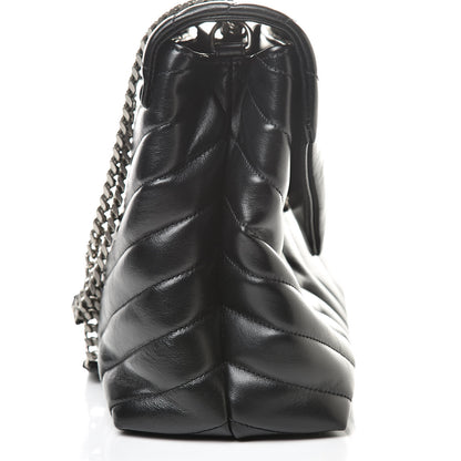 Saint Laurent Calfskin Y Quilted Monogram Medium Loulou Chain Satchel Black 12 of 12