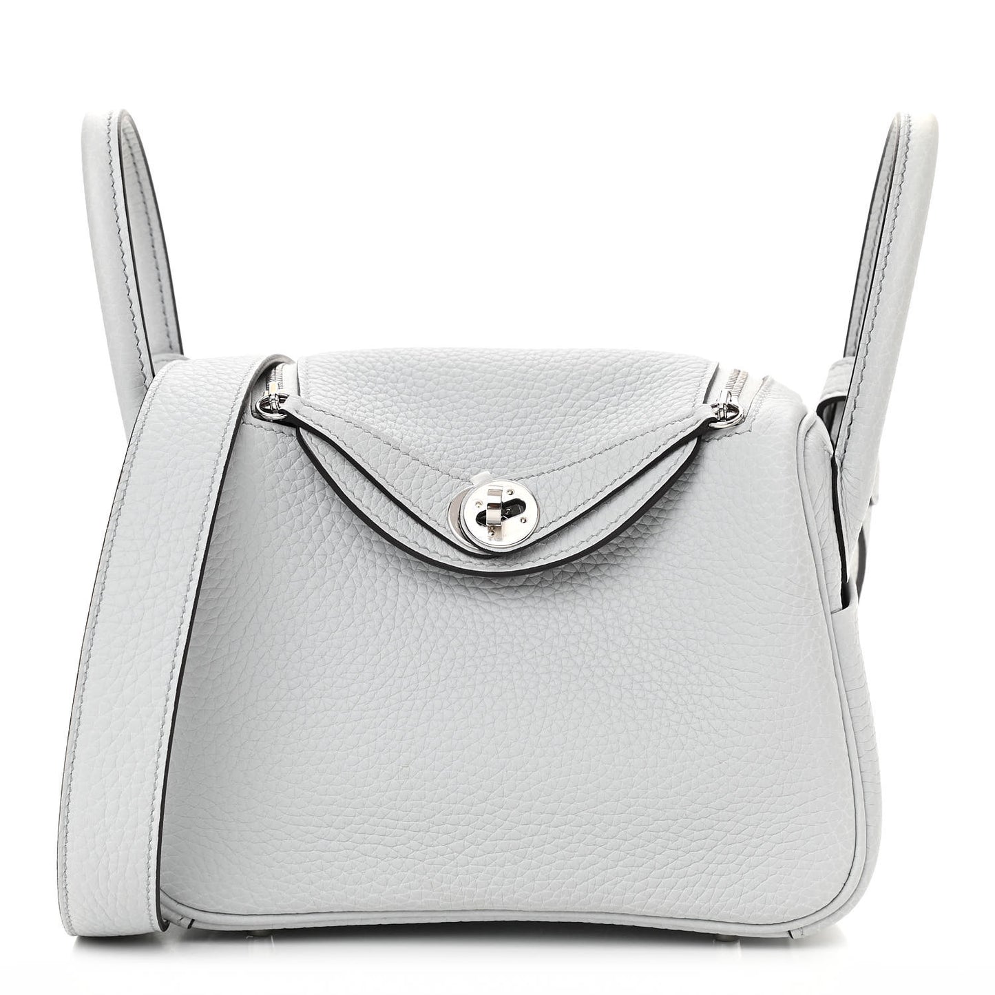 Taurillon Clemence Mini Lindy 20 Bleu Pale