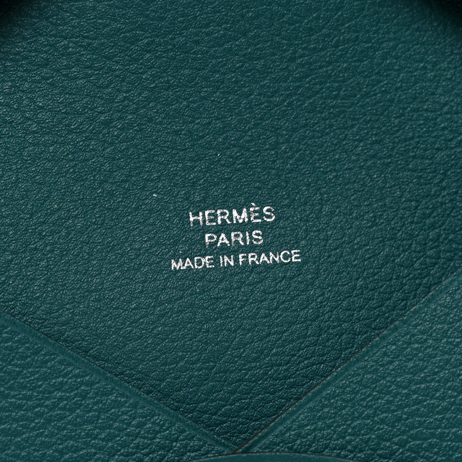 Hermes Evercolor Calvi Card Case Vert Bosphore 6 of 7
