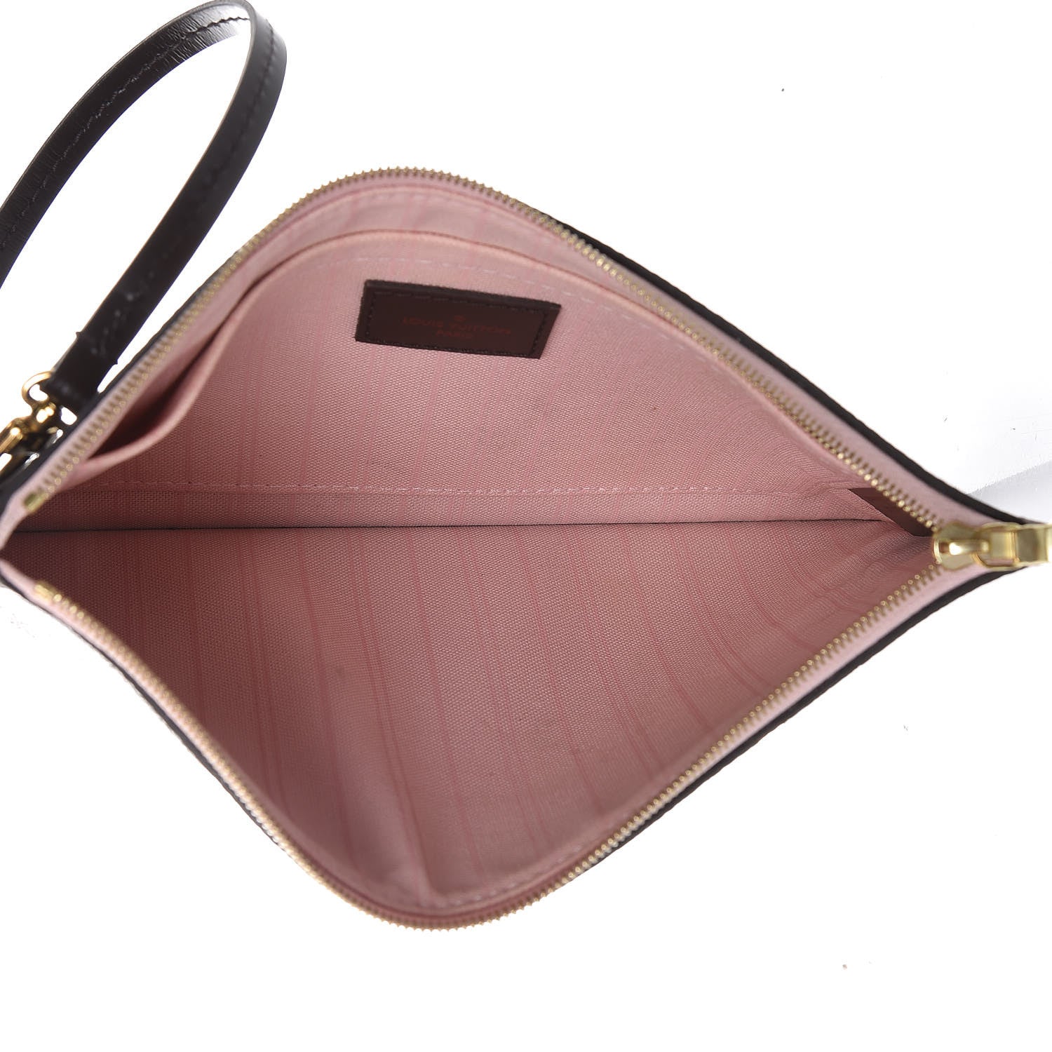 Louis Vuitton Damier Ebene Neverfull MM GM Pochette Rose Ballerine 5 of 9