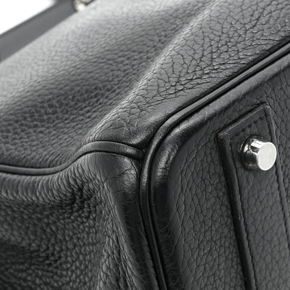 Hermes Taurillon Clemence Birkin 40 Black 13 of 17
