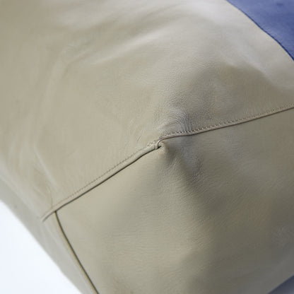 Celine Lambskin Horizontal Bi-Color Cabas Blue 9 of 14