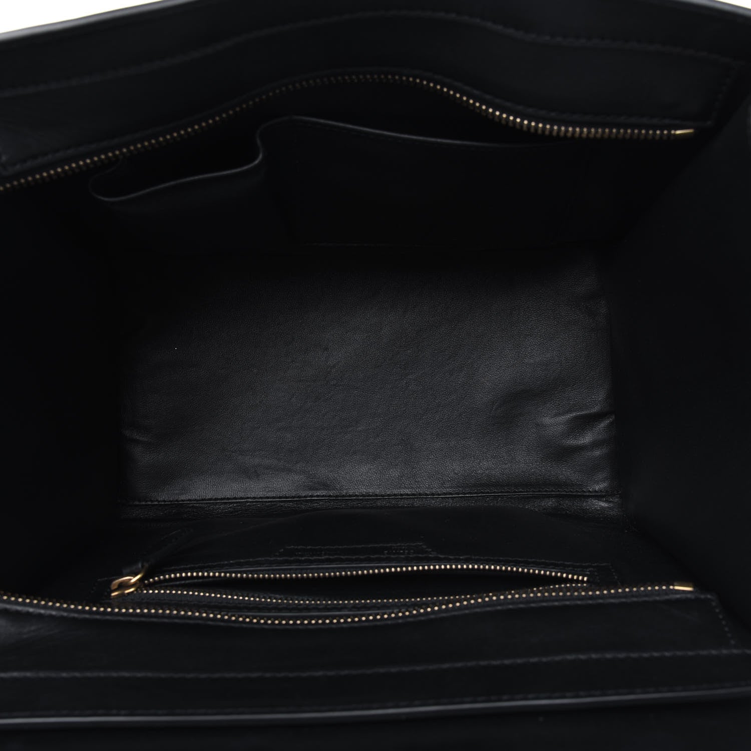 Celine Smooth Calfskin Mini Luggage Black 4 of 6