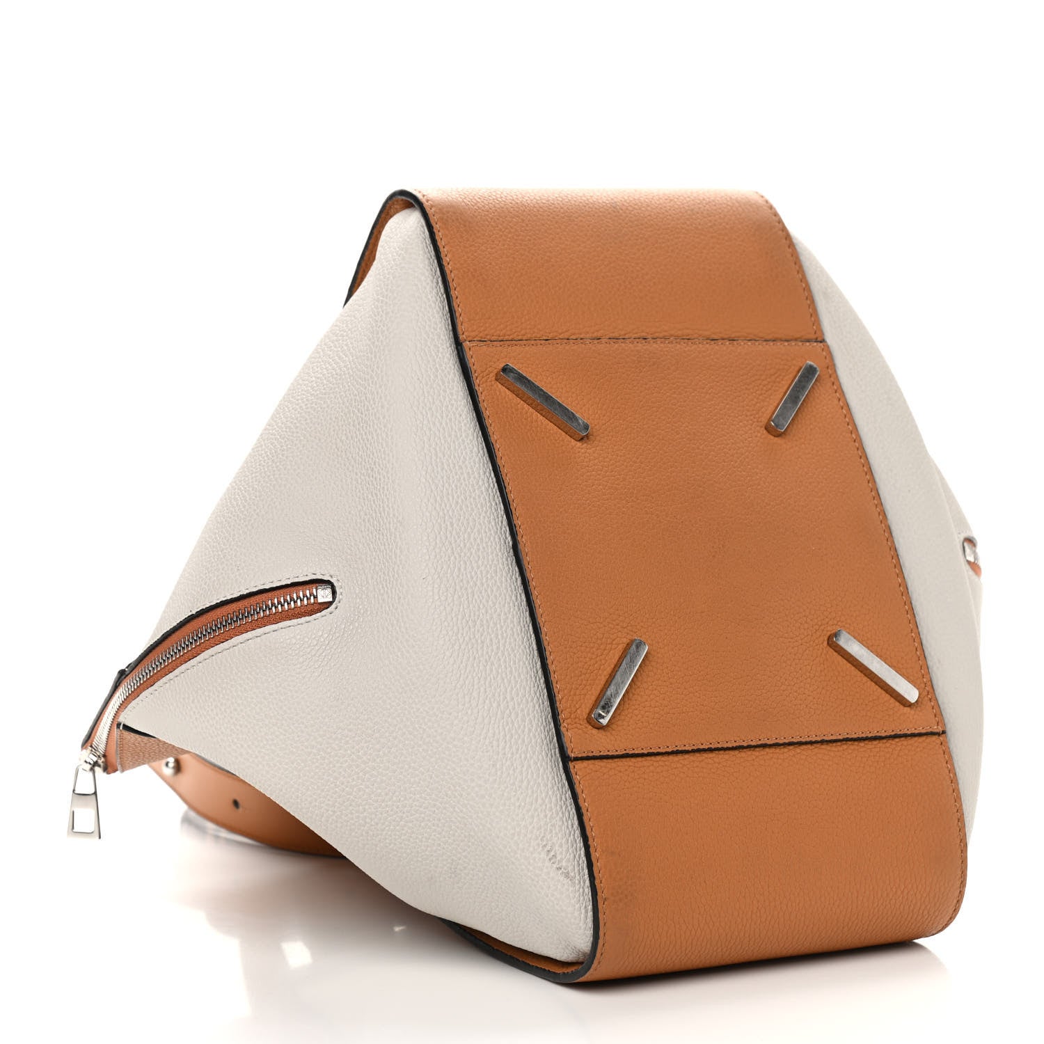 Loewe Calfskin Medium Hammock Shoulder Bag Tan White 4 of 15