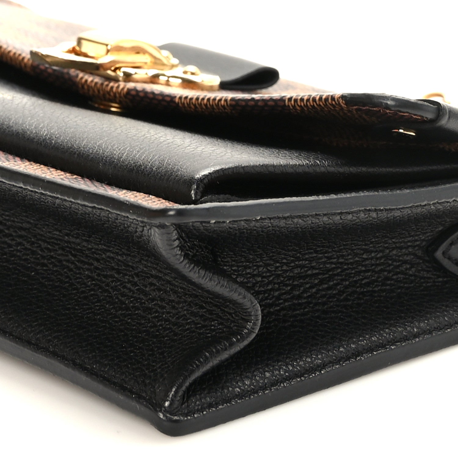 Louis Vuitton Damier Ebene Vavin Chain Wallet Black 8 of 9