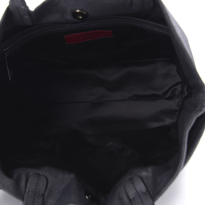 Valentino Garavani Canvas Lacca Bow Tote Black 5 of 9