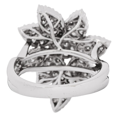 Parker & West by FASHIONPHILE 18K White Gold Diamond 1.90ctw Flower Cocktail Ring  55 7.25 4 of 8