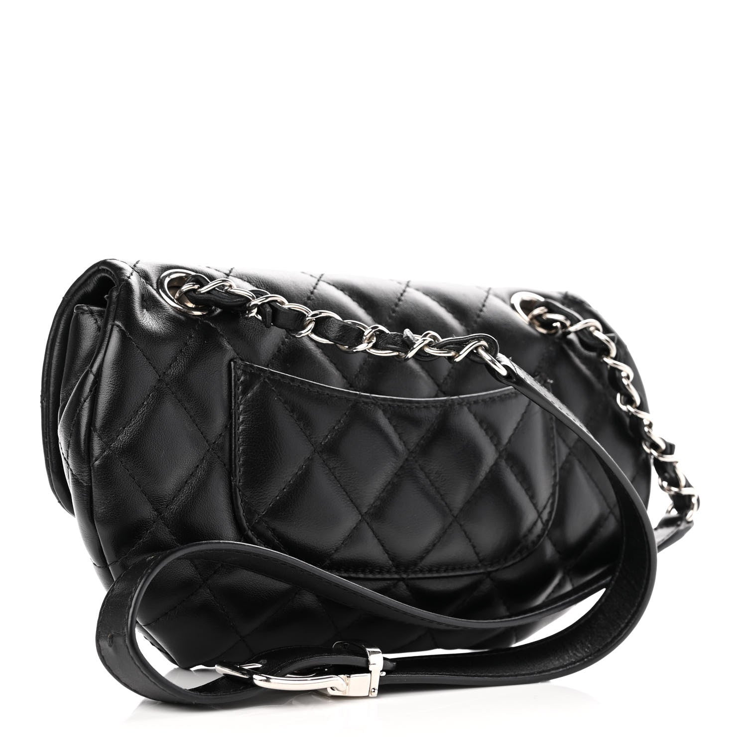 Chanel Calfskin Quilted CC Uniform Flap Belt Bag Black 3 of 12