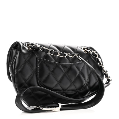 Chanel Calfskin Quilted CC Uniform Flap Belt Bag Black 3 of 12