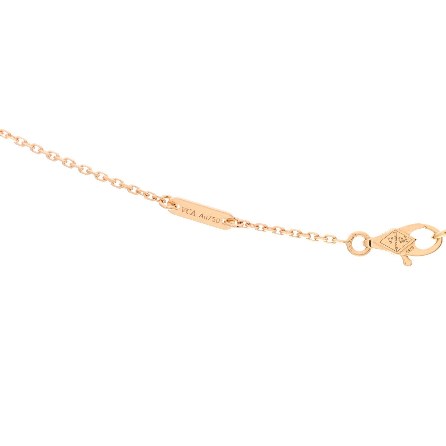 Van Cleef & Arpels 18K Yellow Gold Mother of Pearl Sweet Alhambra Butterfly Pendant Necklace 5 of 7