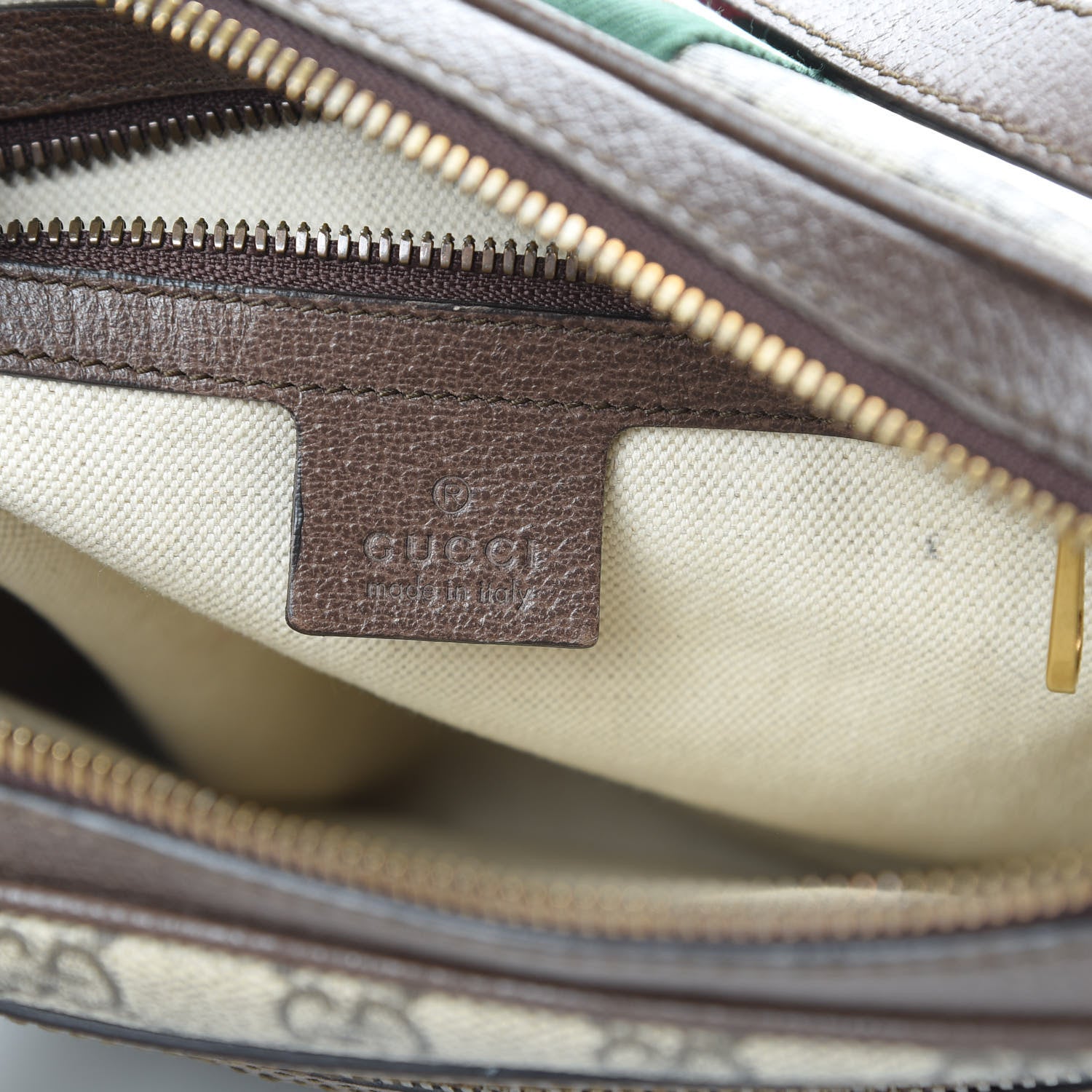 Gucci GG Supreme Monogram Web Small Ophidia Messenger Bag Brown 6 of 13