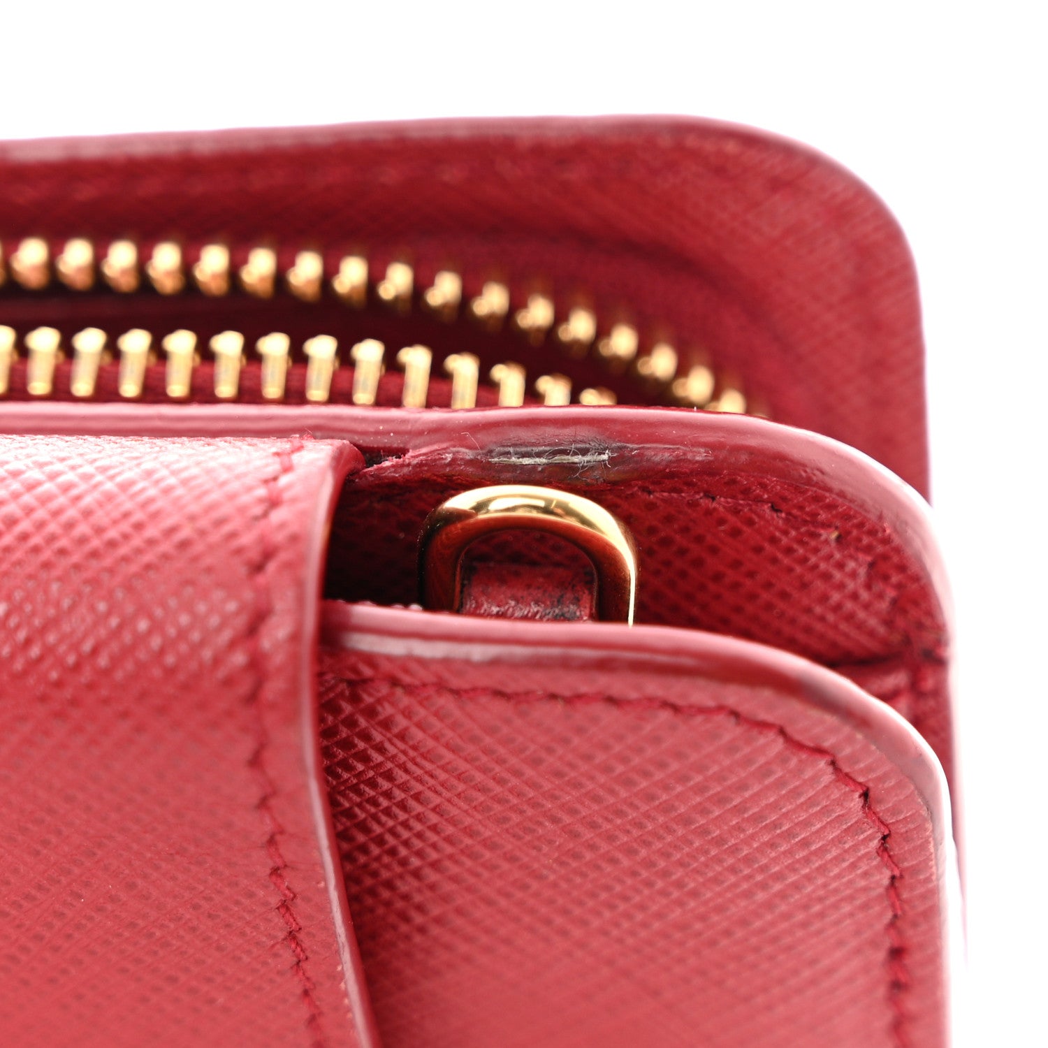 Prada Saffiano Metal Oro Phone Case Rosso 11 of 16