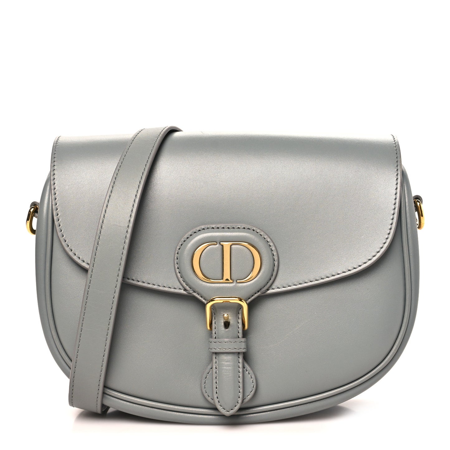Box Calfskin Medium Bobby Flap Gray