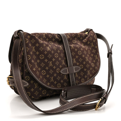 Louis Vuitton Monogram Mini Lin Saumur Ebene 3 of 13