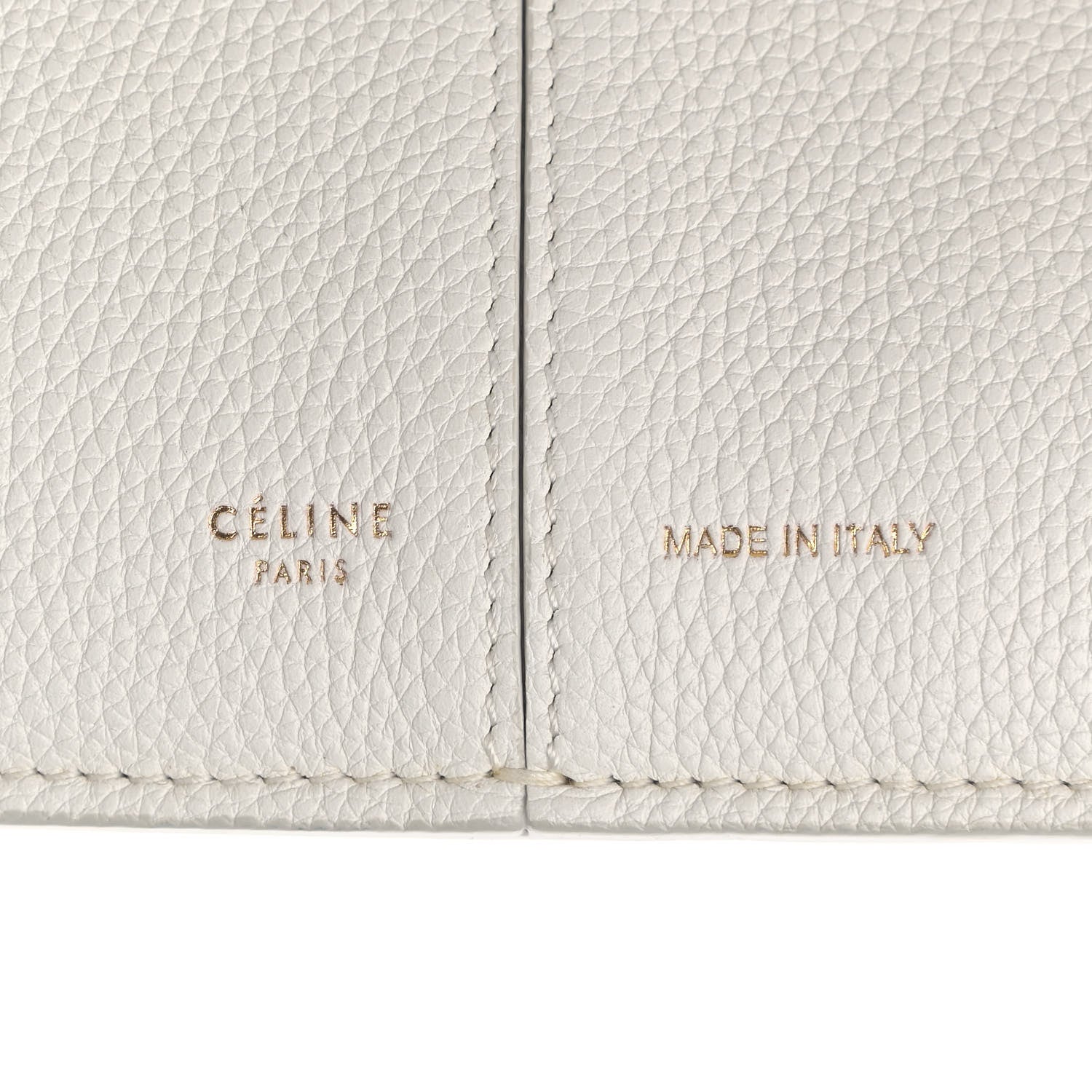 Celine Baby Grained Calfskin Small Tri-Fold Bag White 6 of 22
