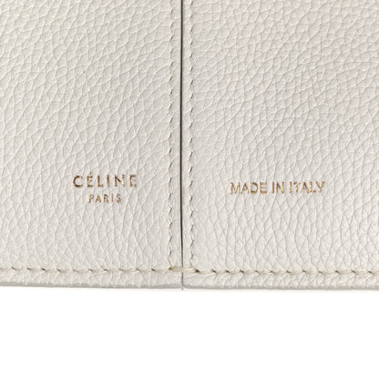 Celine Baby Grained Calfskin Small Tri-Fold Bag White 6 of 22
