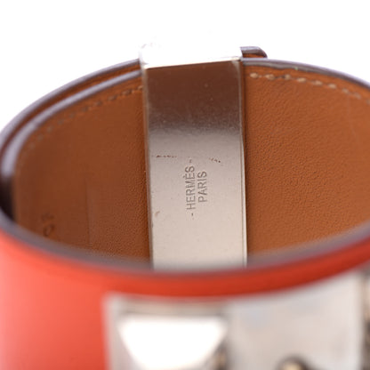 Hermes Epsom Collier de Chien CDC L Bracelet Orange Poppy 5 of 7