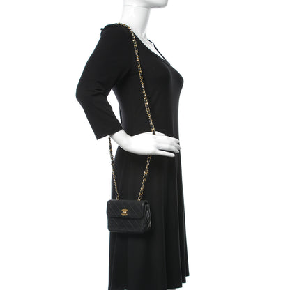 Chanel Lambskin Quilted Mini Flap Black 2 of 11