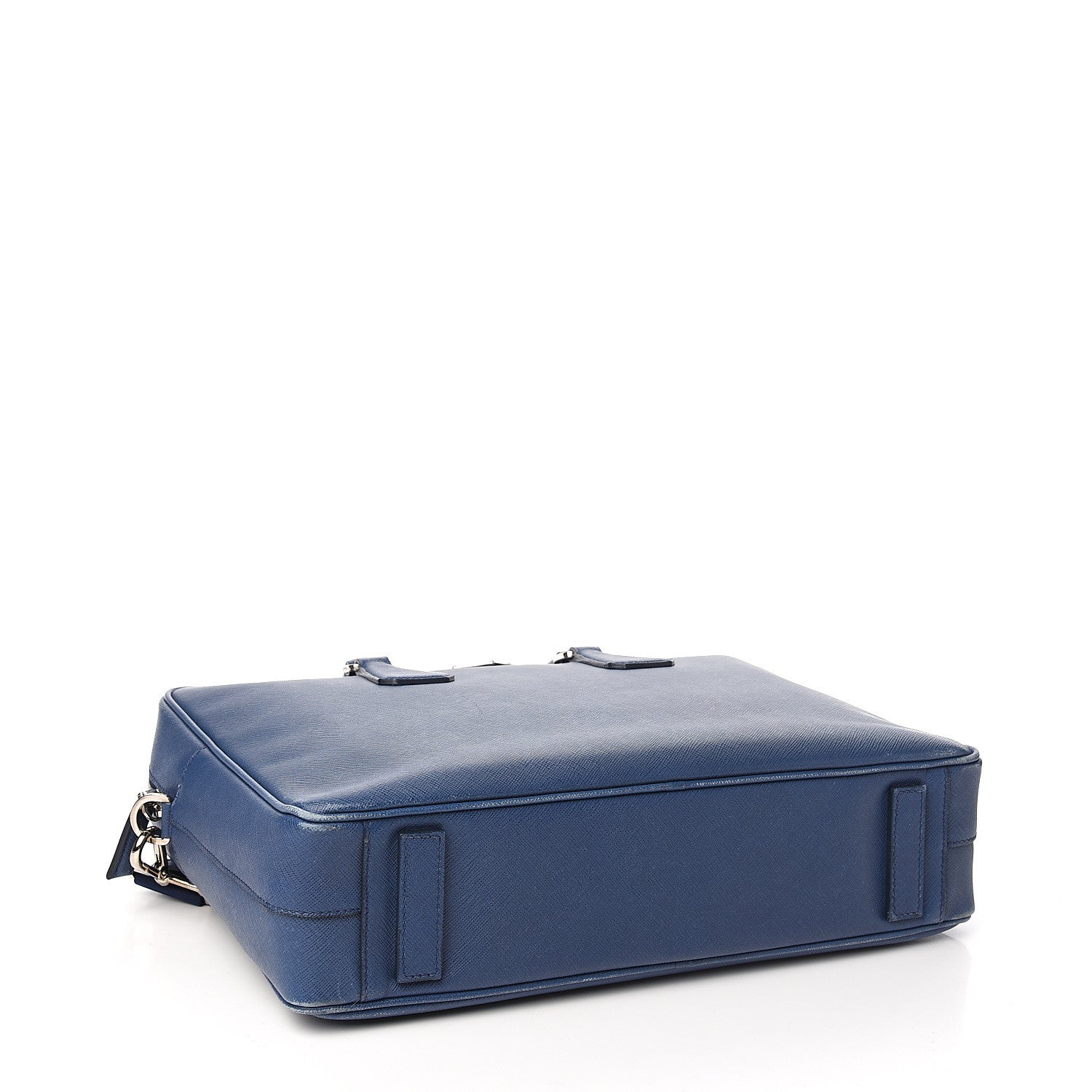 Prada Saffiano Travel Briefcase Bluette 3 of 18