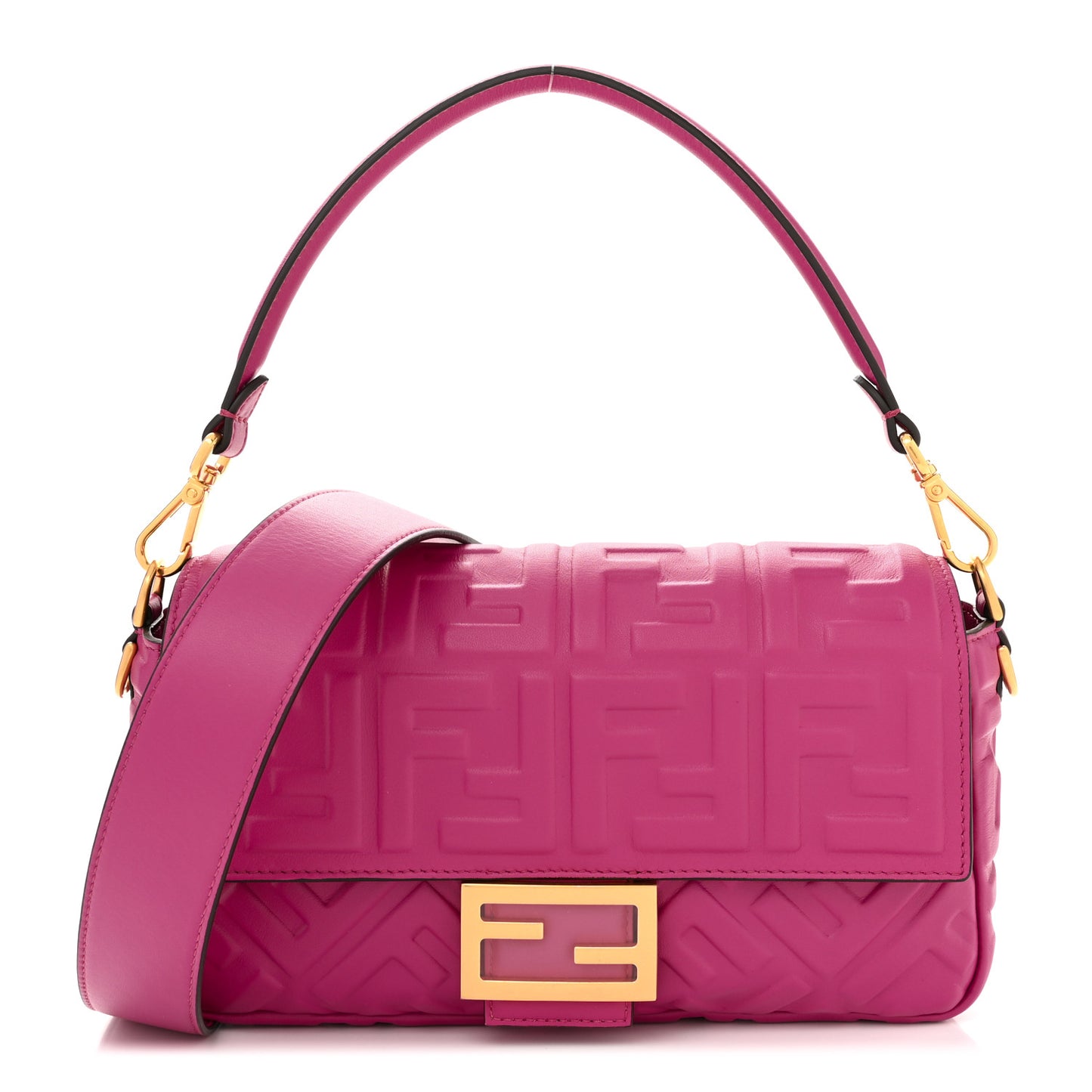 Nappa FF 1974 Embossed Baguette Ciclamino Pilar
