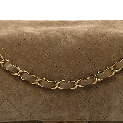 Chanel Suede Calfskin Small Souplissimo Maxi Flap Dark Beige 8 of 11